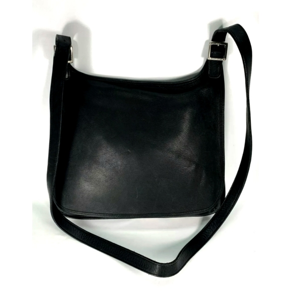 Coach 9134 Vintage Black Leather Legacy Saddle Bag - Picture 3 of 9